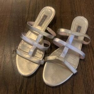 SJP Collection Gold and Silver Sandals